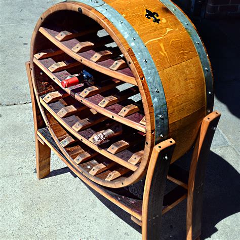 Napa General Store Big Round Wine Barrel Wine Rack