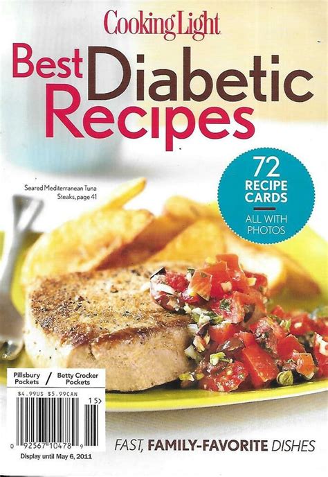 Diabetes ireland is the only national charity in ireland dedicated to helping people with diabetes. Cooking Light Magazine Best Diabetic Recipes Recipe Cards ...