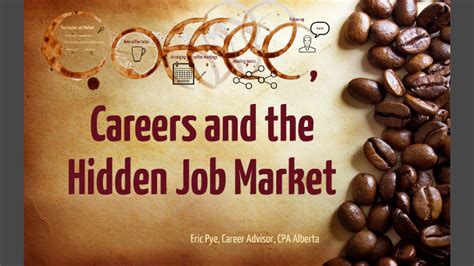 Coffee Careers And The Hidden Job Market 1 By Eric Pye