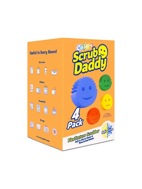 Scrub Daddy Colors 4ct Pack Scrub Daddy Smile Shop