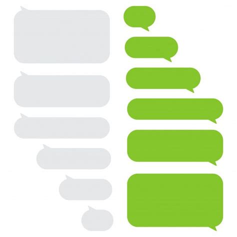 Set Of Message Bubbles Chat Boxes Pamphlet Design Box Template