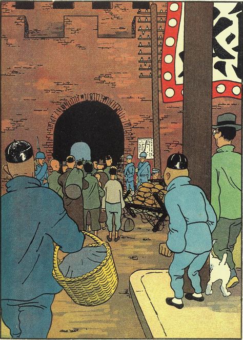 Hergé Tintin “le Lotus Bleu” 1936 Editions Casterman Caricatures