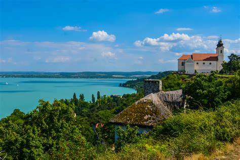 Where you can trek in the beautiful national park, go hiking up the mountains. The abbey of Tihany and Lake Balaton, Hungary : europe