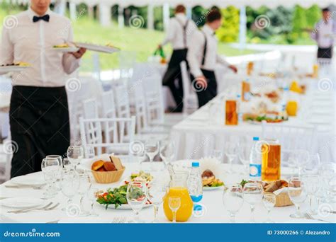 Catering Service Waiters At Work Stock Photo Image Of Kitchen Order