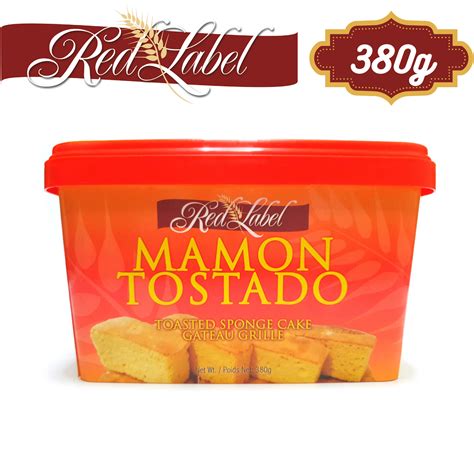 Red Label Mamon Tostado 380g Toasted Sponge Cake Delicious Sweet