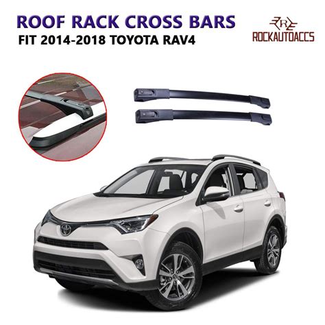 Rokiotoex Roof Rack Crossbars Side Rail Cross Bar Fits 2014 2018 Toyota