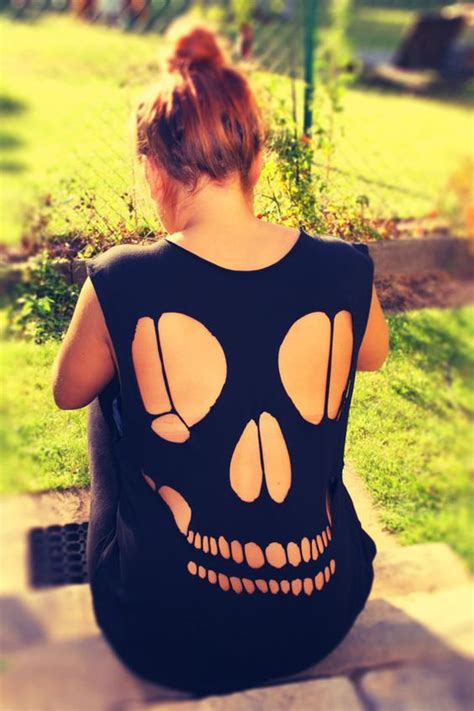 Shirt Cut Out Skull By Toomuch1 On Etsy €2500 T Shirt Creations