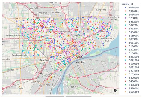 Python Creating Block Polygons On Map Using Pandas Dataset Stack