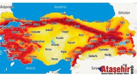 Yeni deprem haritasında aralarında adana; Ataşehir | Haber Portalı