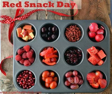 A Red Snack Day Red Snacks Healthy Snacks For Kids Food