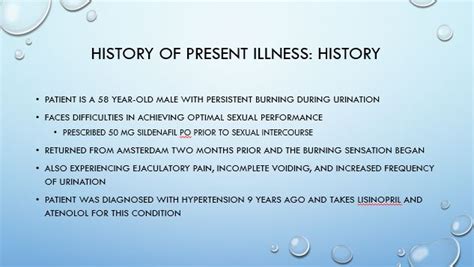 History Of Present Illness Power Point Presentation Example