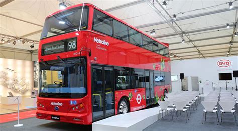 Berlin's double decker buses barely fit under the bridges and trees they have to drive under. First-ever electric double-decker London red bus