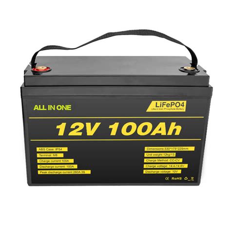 Batterie Lifepo4 Batterie Au Lithium 12v 100ah à Décharge Profonde