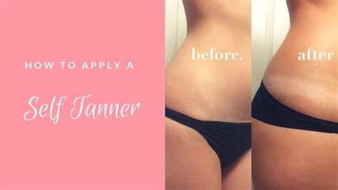 How To Apply Self Tanner Youtube