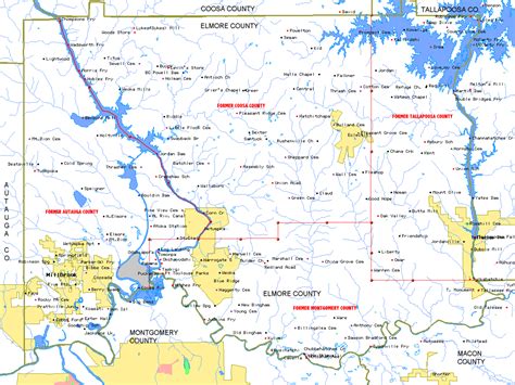 Elmore County Alabama Algenweb Elmore County Maps