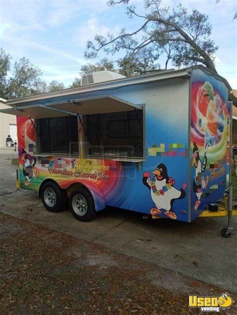 2014 65 X 14 Shaved Ice Concession Trailer Mobile Snowball
