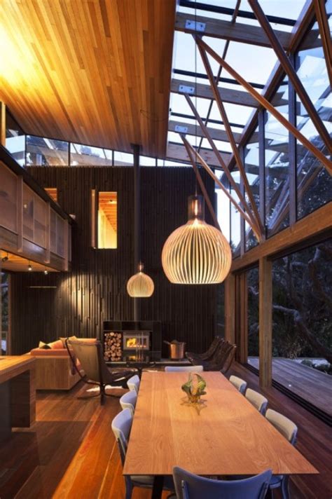 Cozy Modern House Of Natural Wood Digsdigs