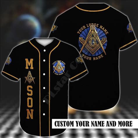 Plstar Cosmos Baseball Jersey Shirt 3d Printed Custom Lodge Name Number
