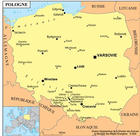 La pologne occupe une superficie de 312 680 kilomètres carrés. Pologne-Informations, carte, maisons de vacances pologne ...