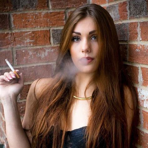 Girls Who Smoke Cigarettes Selfie
