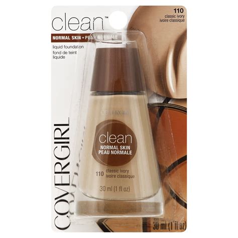 Covergirl Clean Normal Skin Liquid Foundation Classic Ivory 110 1 Fl