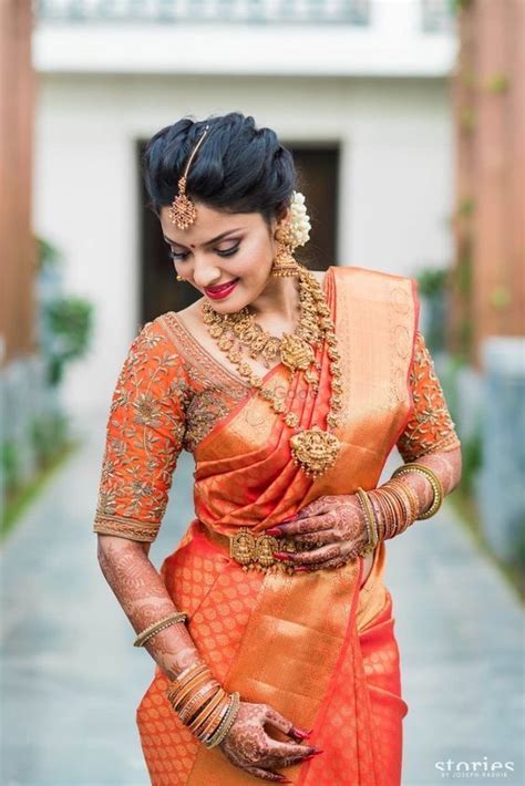 30 Bridal Pattu Sarees Worn By Real Brides Wedding Blouse Designs South Indian Bridal