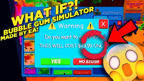 If Bubble Gum Simulator Was Made By Ea 😱 90000 Subscribers Special
