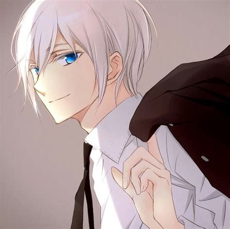 cute anime boy with blue hair  drone fest
