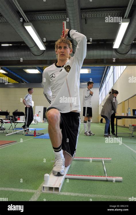 Germanys National Team Player Stefan Kiessling Exercising During The