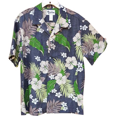 Mens Hawaiian Aloha Shirt With Invisible Pocket Construction