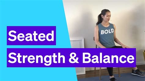 Seated Workout For Strength And Balance Youtube
