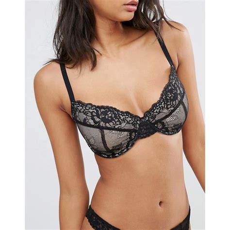 Asos Fuller Bust Ria Basic Lace Mix Match Plunge Bra Bra Her As