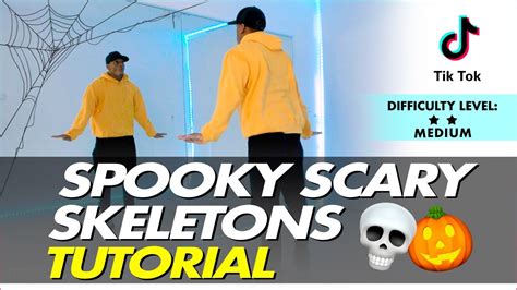 Spooky Scary Skeletons Tiktok Dance Tutorial Dc Minecrafter2011