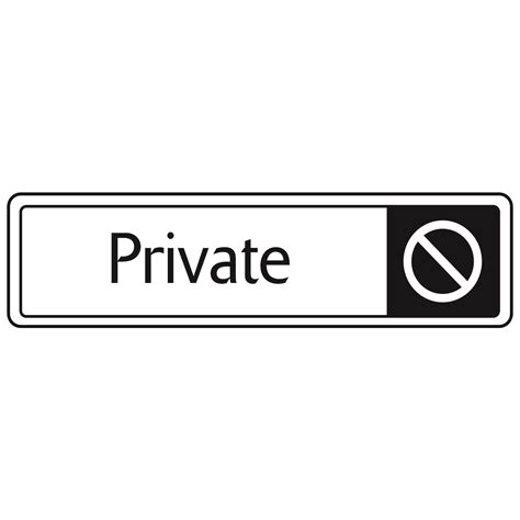 Private Sign Metal Door Signs