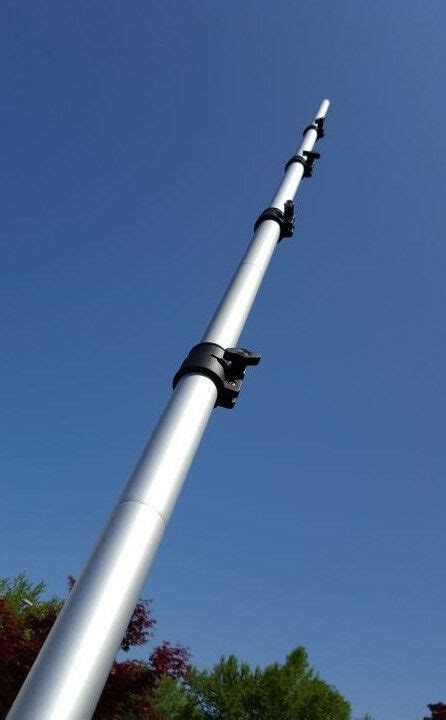 21 Foot Telescoping Aluminum Push Up Pole Mast For