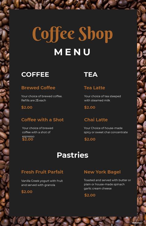 11 Free Coffee Shop Menu Templates In Adobe Photoshop Psd