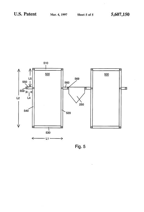 Welded steel frame easily adjusts with spring loaded buttons from little league (3' x 6'), softball (3' x 7'), to baseball (4' x 6'). Patent US5607150 - Portable batter's box - Google Patents