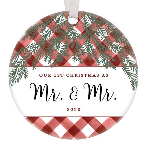 Our 1st Christmas Mr And Mr Ornament 2020 Gay Couple Keepsake First Holiday Together