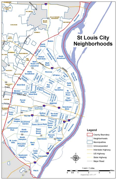 St Louis Neighborhood Map Maping Resources