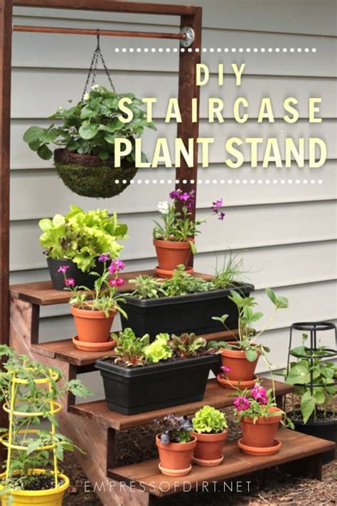 How To Build A Simple Staircase Plant Stand Empress Of Dirt