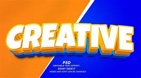 Premium Psd Creative 3d Editable Text Effect Photoshop Template
