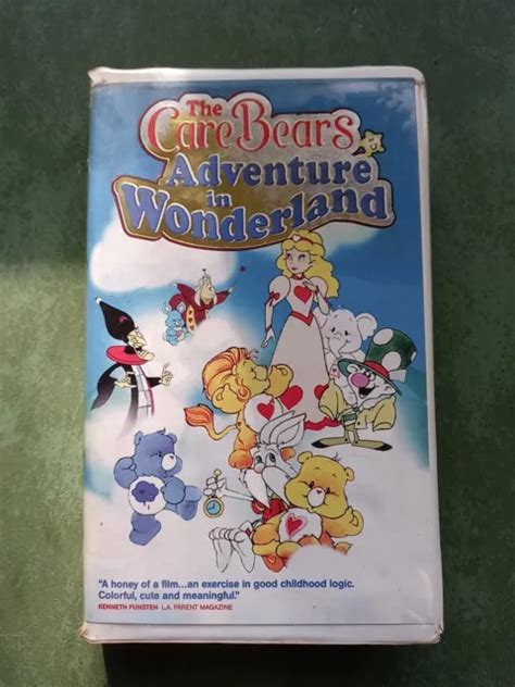 The Care Bears Adventure In Wonderland 1995 Vhs Tape Rare Original 20