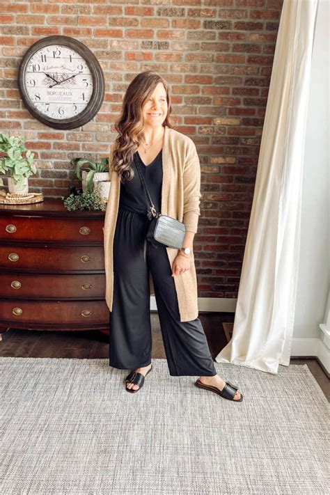 15 fresh outfit ideas for how to wear a black jumpsuit be so you