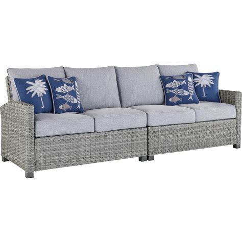 Signature Design By Ashley Naples Beach Outdoor 4 Pc Sectional