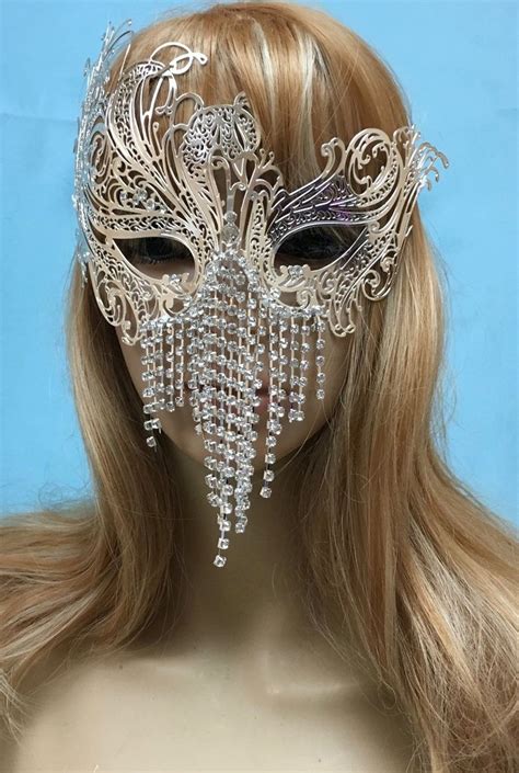 Silver Masquerade Mask Costume Party Mask Silver Masquerade Mask