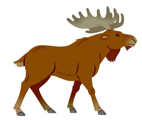 Moose Clipart Simple Cartoon Moose Simple Cartoon Transparent Free For