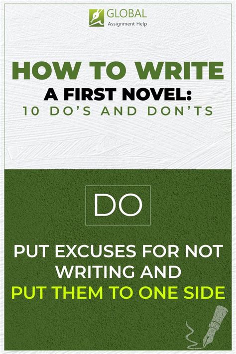 An Advertisement With The Words How To Write A First Novel And Do Its
