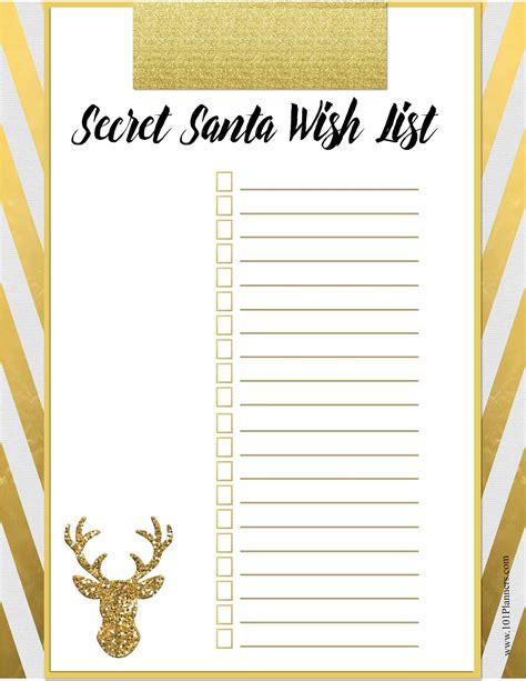 Free Printable Secret Santa Sign Up Sheet How To Use The Secret Santa