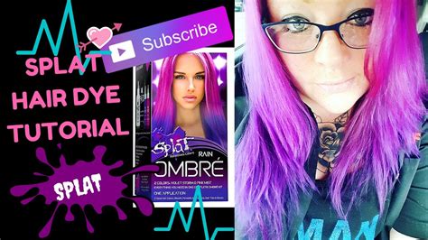 Splat Ombre Rain Hair Dye Tutorial Review And Pictures Youtube