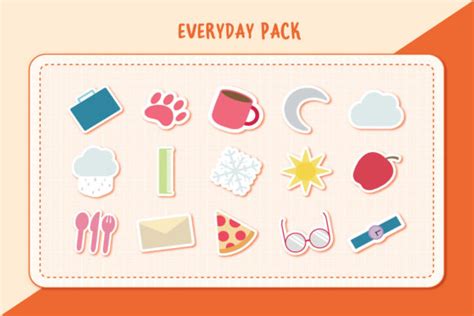 Everyday Clipart Pack 15 Elements Graphic By Dose Creative · Creative